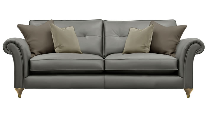 Parker Knoll Arlington Grand Leather Sofa in Slate